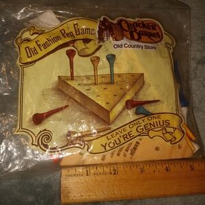 Cracker Barrel Multicolor Golf Tees and Wooden Pieces